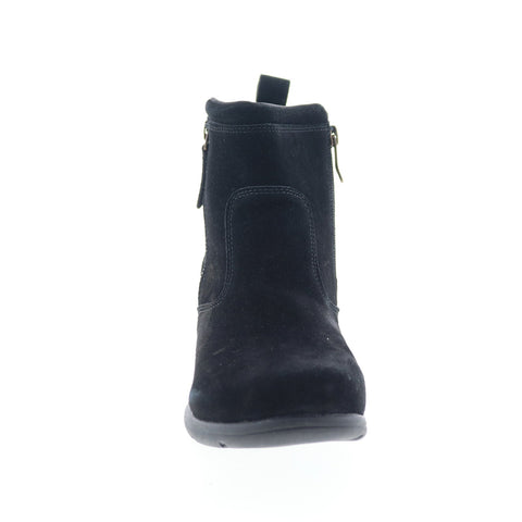 Easy Spirit Jonni SEJONNI Womens Black Wide Suede Casual Dress Boots