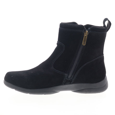 Easy Spirit Jonni SEJONNI Womens Black Wide Suede Casual Dress Boots