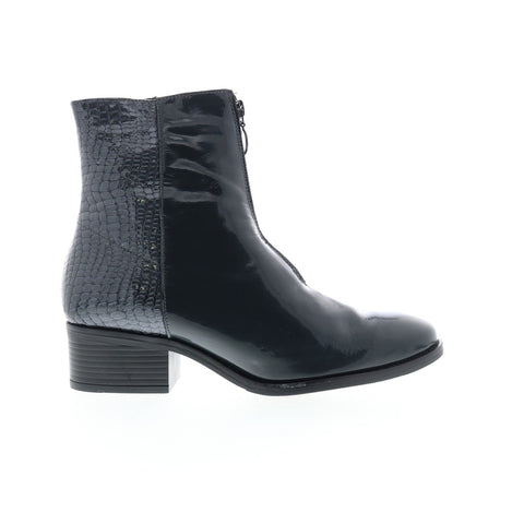 Bos. & Co. Jordon Womens Gray Leather Zipper Ankle & Booties Boots