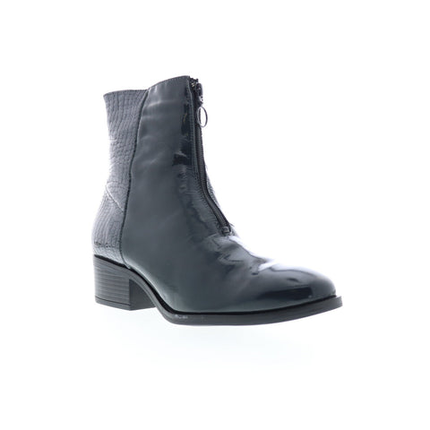 Bos. & Co. Jordon Womens Gray Leather Zipper Ankle & Booties Boots