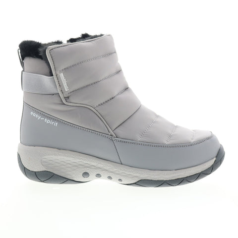 Easy Spirit Jorneon 2 SEJORNEON2 Womens Gray Wide Canvas Casual Dress Boots