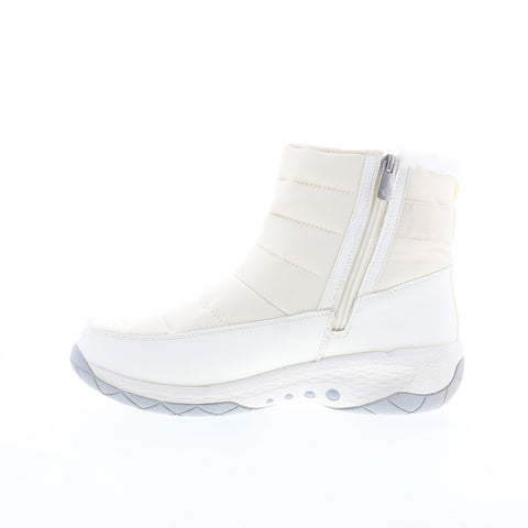 Easy Spirit Jorneon 2 SEJORNEON2 Womens White Wide Canvas Casual Dress Boots