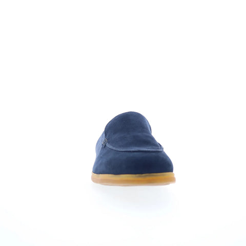 Pastori by Di Bianco Jovian Suede Mens Blue Loafers & Slip Ons Casual Shoes
