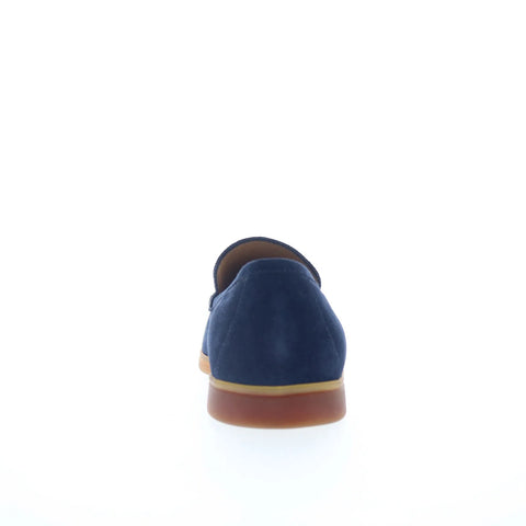Pastori by Di Bianco Jovian Suede Mens Blue Loafers & Slip Ons Casual Shoes