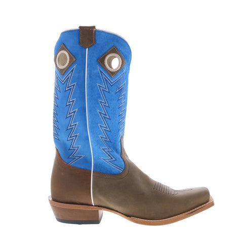 Justin Boots Ranker Sueded Boar JP2507 Mens Brown Cowboy Western Boots