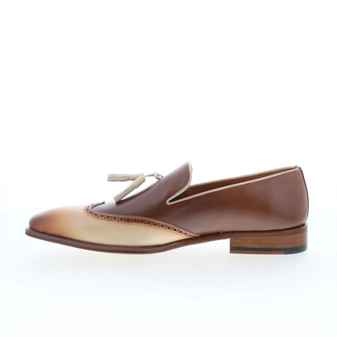 Mezlan Jucar 21589 Mens Brown Leather Loafers & Slip Ons Casual Shoes