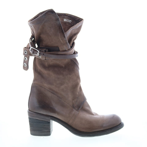 A.S. 98 Judd Womens Brown Leather Zipper Casual Dress Boots