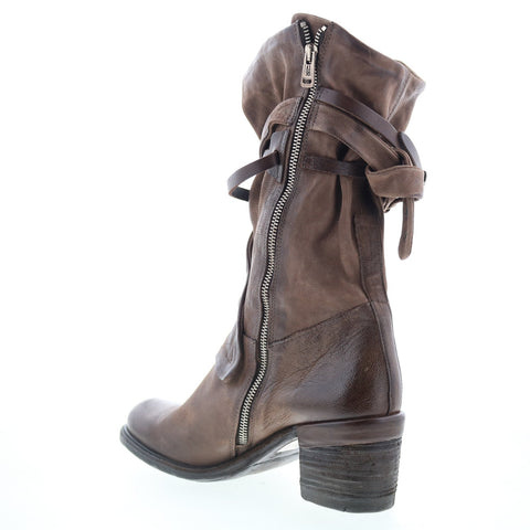 A.S. 98 Judd Womens Brown Leather Zipper Casual Dress Boots