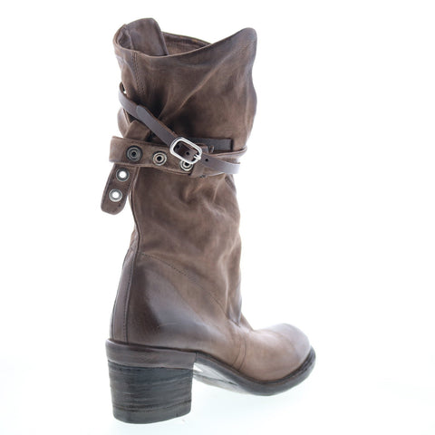 A.S. 98 Judd Womens Brown Leather Zipper Casual Dress Boots