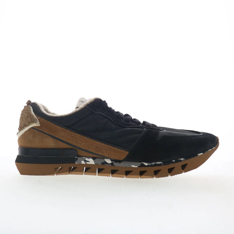 A.S. 98 Julian Mens Black Canvas Lace Up Lifestyle Sneakers Shoes