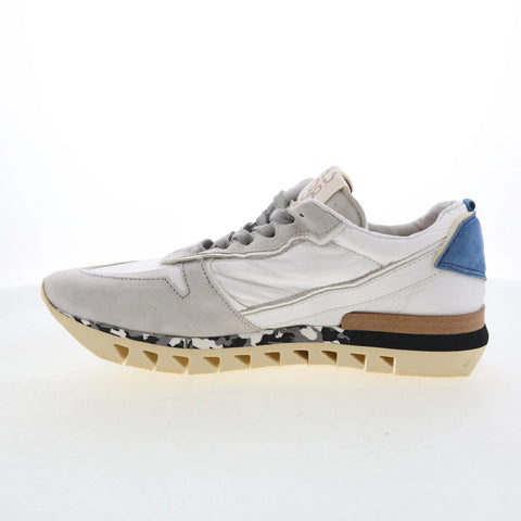 A.S. 98 Julian Mens White Leather Lace Up Lifestyle Sneakers Shoes