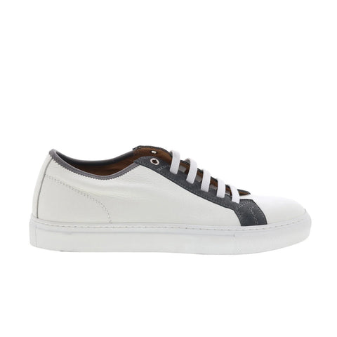 Pastori by Di Bianco Julius Mens White Leather Lifestyle Sneakers Shoes
