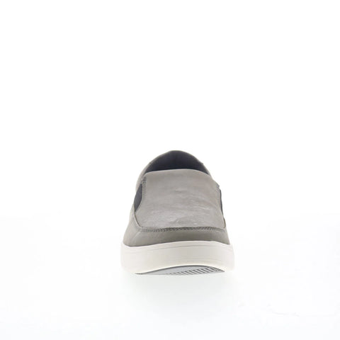 Drew Jump 43949-9T Mens Gray Leather Slip On Loafers & Slip Ons Casual Shoes
