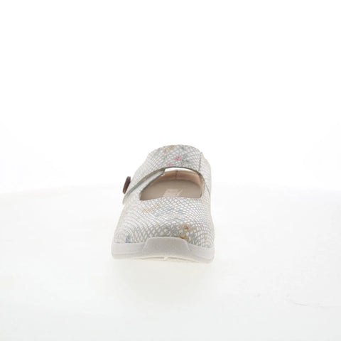 Drew Juniper 17085-48 Womens White Leather Mary Jane Flats Shoes