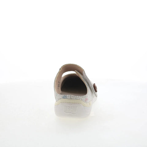 Drew Juniper 17085-48 Womens White Leather Mary Jane Flats Shoes