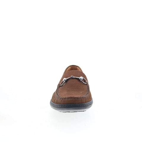 T.B. Phelps K3836 Mens Brown Leather Slip On Loafers & Slip Ons Penny Shoes