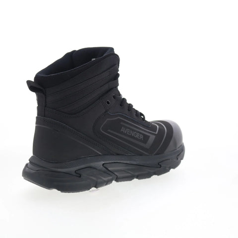 Avenger K4 Mid Alloy Toe Electrical Hazard Mens Black Wide Work Boots