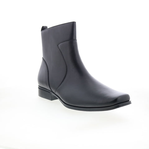 Rockport Toloni K70048 Mens Black Leather Slip On Casual Dress Boots