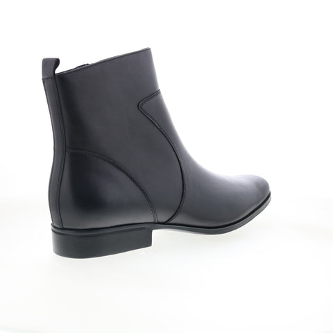 Rockport Toloni K70048 Mens Black Leather Slip On Casual Dress Boots