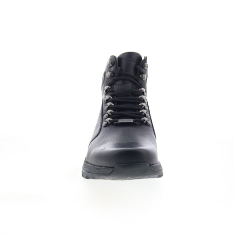 Rockport Elkhart K70652 Mens Black Leather Lace Up Casual Dress Boots
