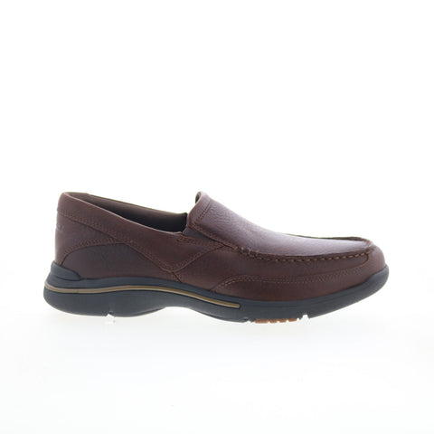 Rockport Eberdon K71229 Mens Brown Wide Loafers & Slip Ons Casual Shoe - Ruze Shoes Rockport Eberdon K71229 Mens Brown Wide Loafers & Slip Ons Casual Shoe - Ruze Shoes