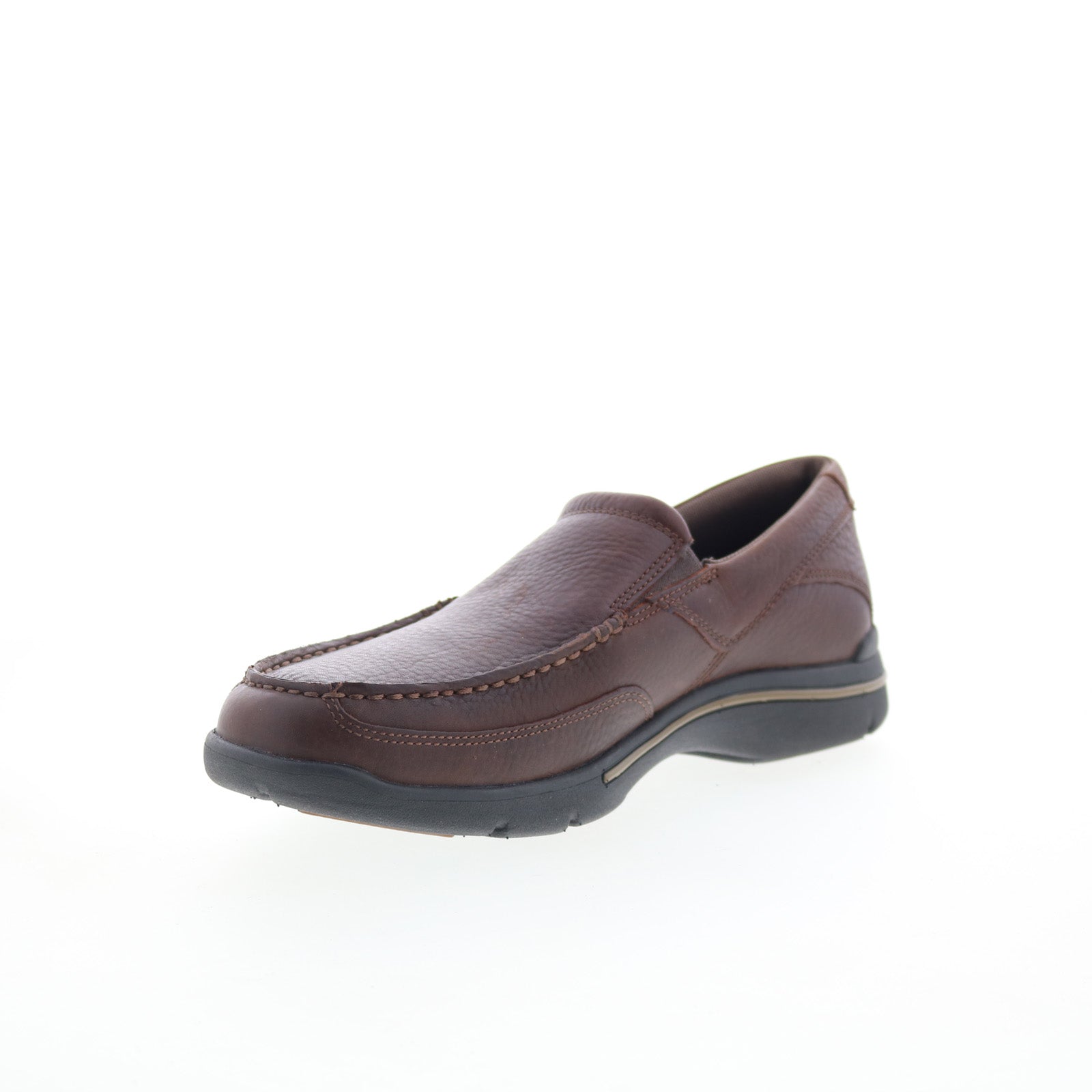 ベルポースーパー 55N Rockport Eberdon K71229 Mens Brown Wide Loafers & Slip Ons Casual