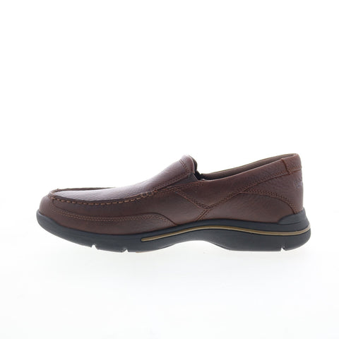 Rockport Eberdon K71229 Mens Brown Wide Loafers & Slip Ons Casual Shoes