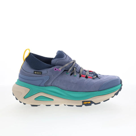Hoka Kaha 3 Low GTX 1162533-AGM Womens Blue Nubuck Athletic Hiking Shoes