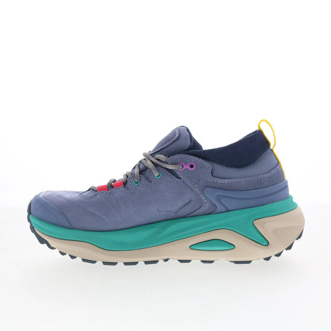 Hoka Kaha 3 Low GTX 1162533-AGM Womens Blue Nubuck Athletic Hiking Shoes