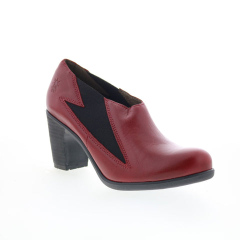 Fly London Kaia KAIA974FLY-001 Womens Red Leather Pumpss Heels Shoes