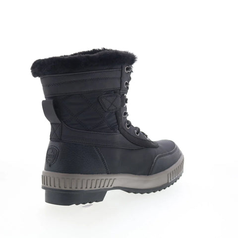 Pajar Karley PDPAB00672.01 Womens Black Canvas Lace Up Ankle & Booties Boots