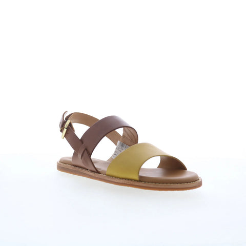 Clarks Karsea Strap 26171873 Womens Brown Leather Strap Sandals Shoes