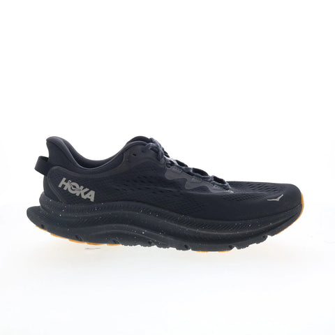 Hoka Kawana 2 1147930-BBLC Mens Black Mesh Lace Up Athletic Running Shoes