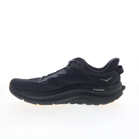 Hoka Kawana 2 1147930-BBLC Mens Black Mesh Lace Up Athletic Running Shoes