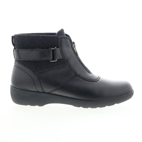 Easy Spirit Kaymeen SEKAYMEEN Womens Black Wide Leather Casual Dress Boots