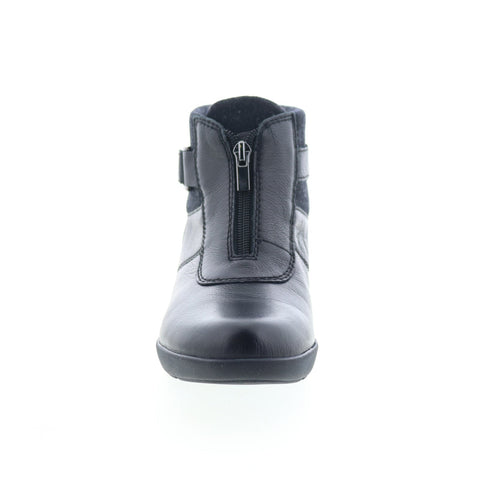 Easy Spirit Kaymeen SEKAYMEEN Womens Black Wide Leather Casual Dress Boots