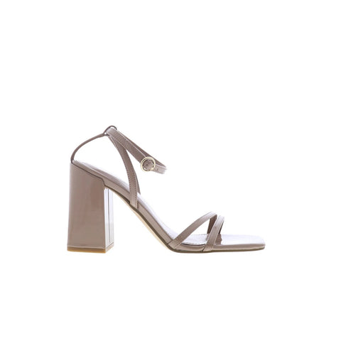 Calvin Klein Sassa KCSASSA Womens Brown Leather Hook & Loop Pumps Heels Shoes