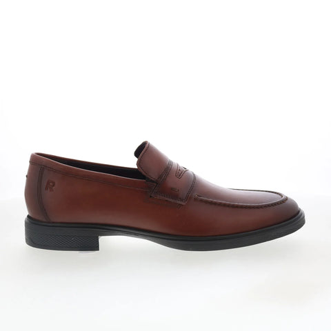 Rockport Keenan RMKEENAN Mens Brown Loafers & Slip Ons Penny Shoes