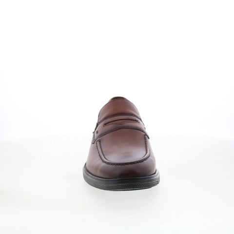Rockport Keenan RMKEENAN Mens Brown Wide Loafers & Slip Ons Penny Shoes