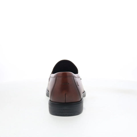 Rockport Keenan RMKEENAN Mens Brown Wide Loafers & Slip Ons Penny Shoes