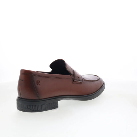 Rockport Keenan RMKEENAN Mens Brown Wide Loafers & Slip Ons Penny Shoes