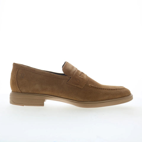 Rockport Keenan RMKEENAN Mens Brown Wide Loafers & Slip Ons Penny Shoes