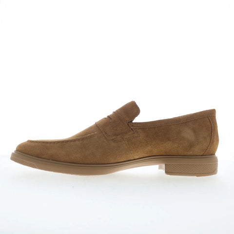 Rockport Keenan RMKEENAN Mens Brown Wide Loafers & Slip Ons Penny Shoes