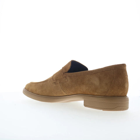 Rockport Keenan RMKEENAN Mens Brown Wide Loafers & Slip Ons Penny Shoes
