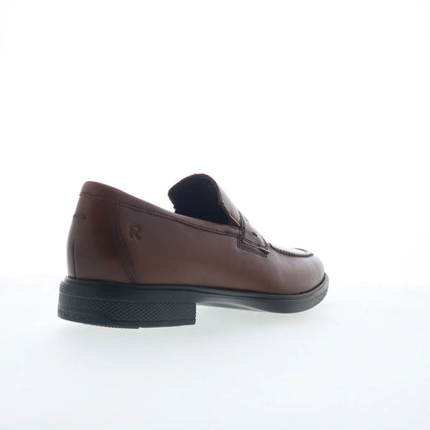 Rockport Keenan Mens Brown Leather Slip On Loafers & Slip Ons Penny Shoes