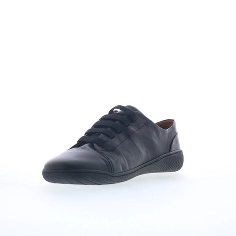 Miz Mooz Kendal Womens Black Leather Slip On Lifestyle Sneakers Shoes