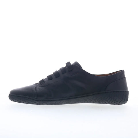 Miz Mooz Kendal Womens Black Leather Slip On Lifestyle Sneakers Shoes