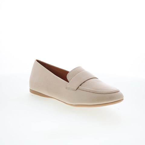 Miz Mooz Ken Womens Beige Leather Slip On Loafers & Slip Ons Casual Shoes