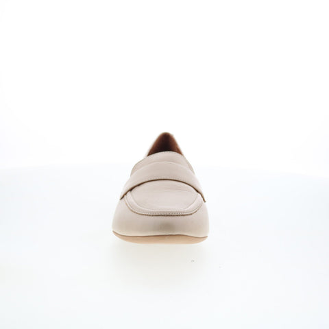 Miz Mooz Ken Womens Beige Leather Slip On Loafers & Slip Ons Casual Shoes