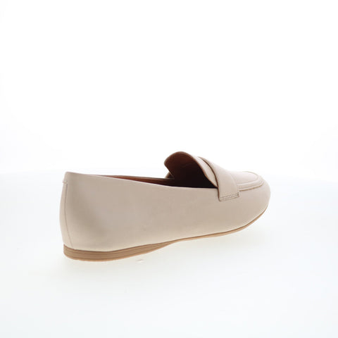 Miz Mooz Ken Womens Beige Leather Slip On Loafers & Slip Ons Casual Shoes